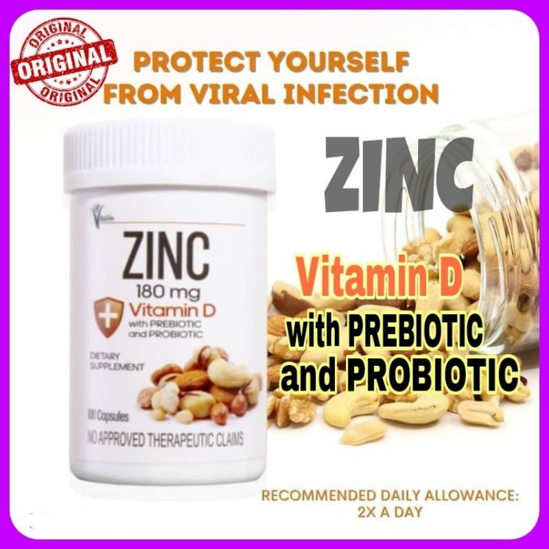 VITALIFE ZINC UNO VITAMIN D with PREBIOTIC and PROBIOTIC UNO ORIGINAL