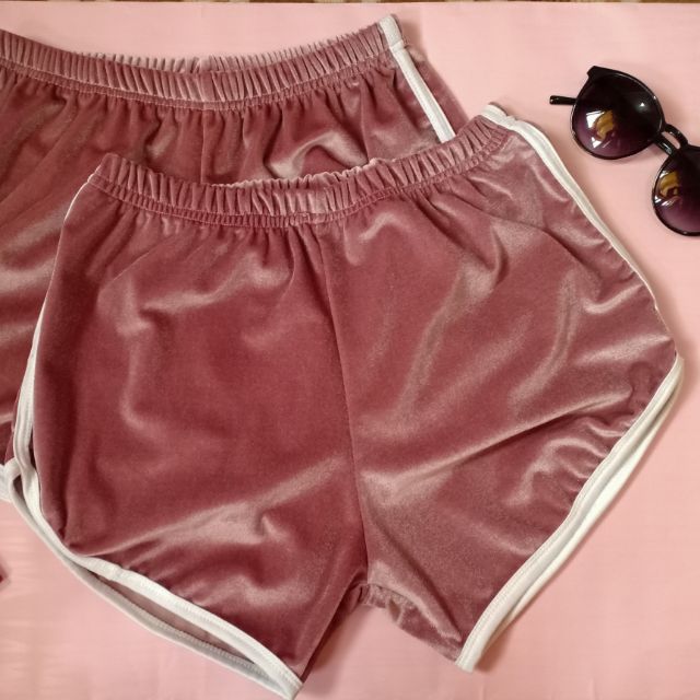 cheap velvet shorts