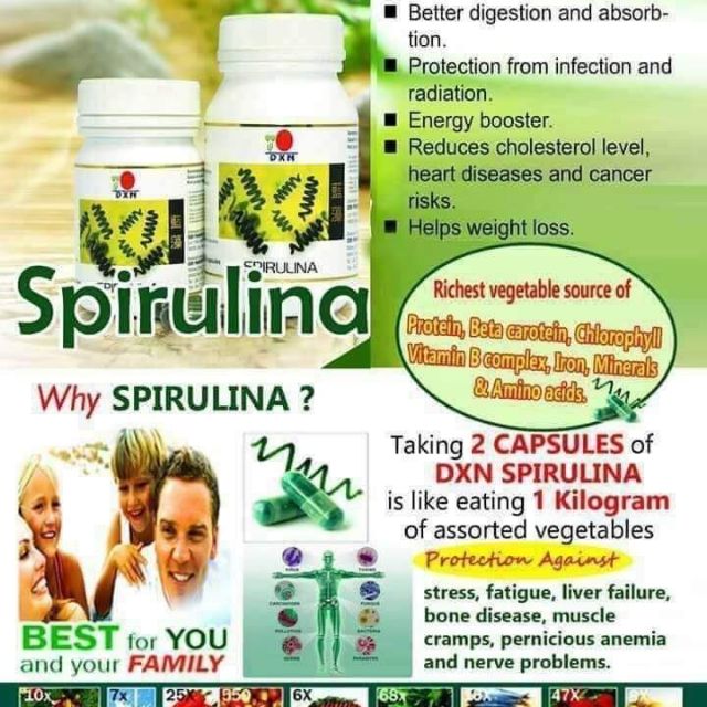Dxn Spirulina Capsules For Weight Loss Blog Dandk