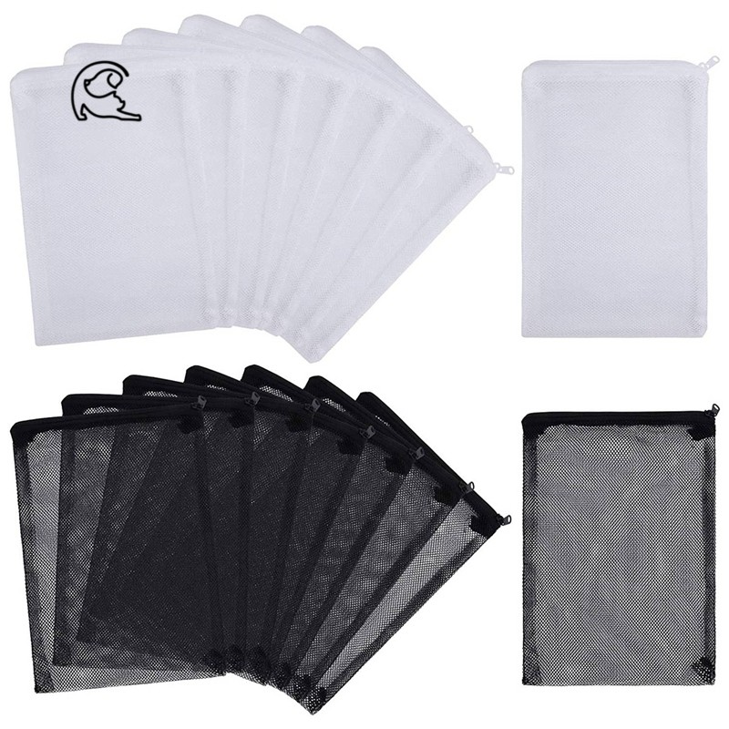 16 PCS Aquarium Mesh Media Filter Bags, Nylon Media Filter Mesh Bags