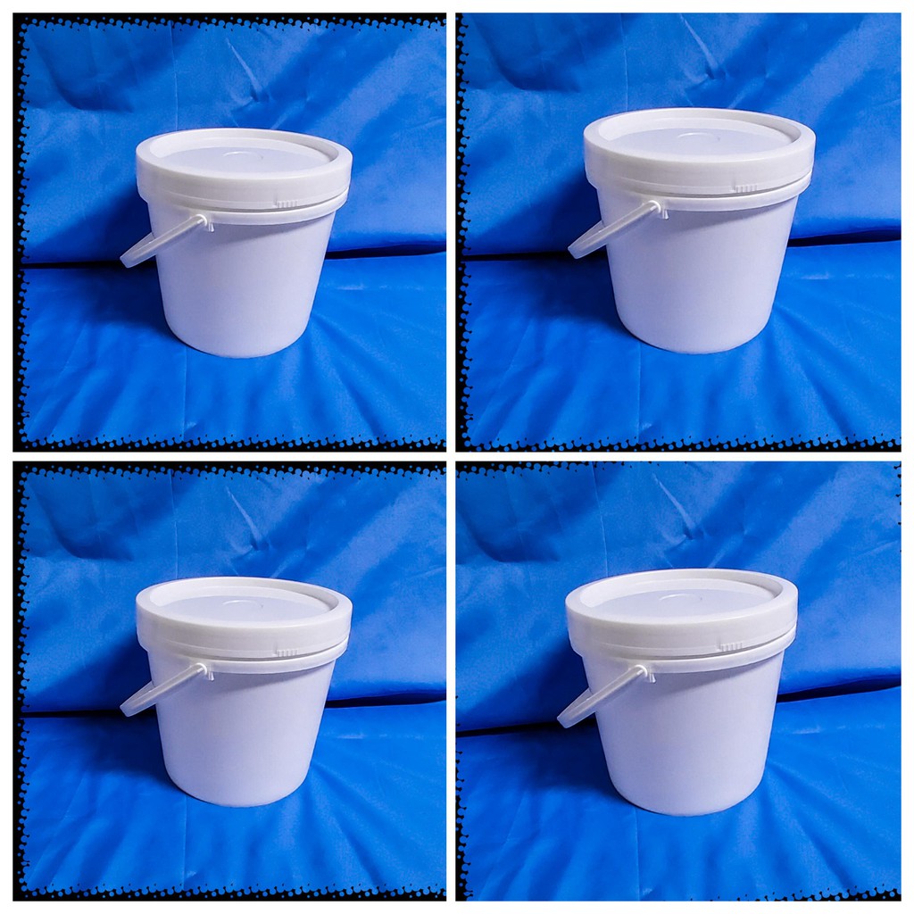 clear plastic pails with lids