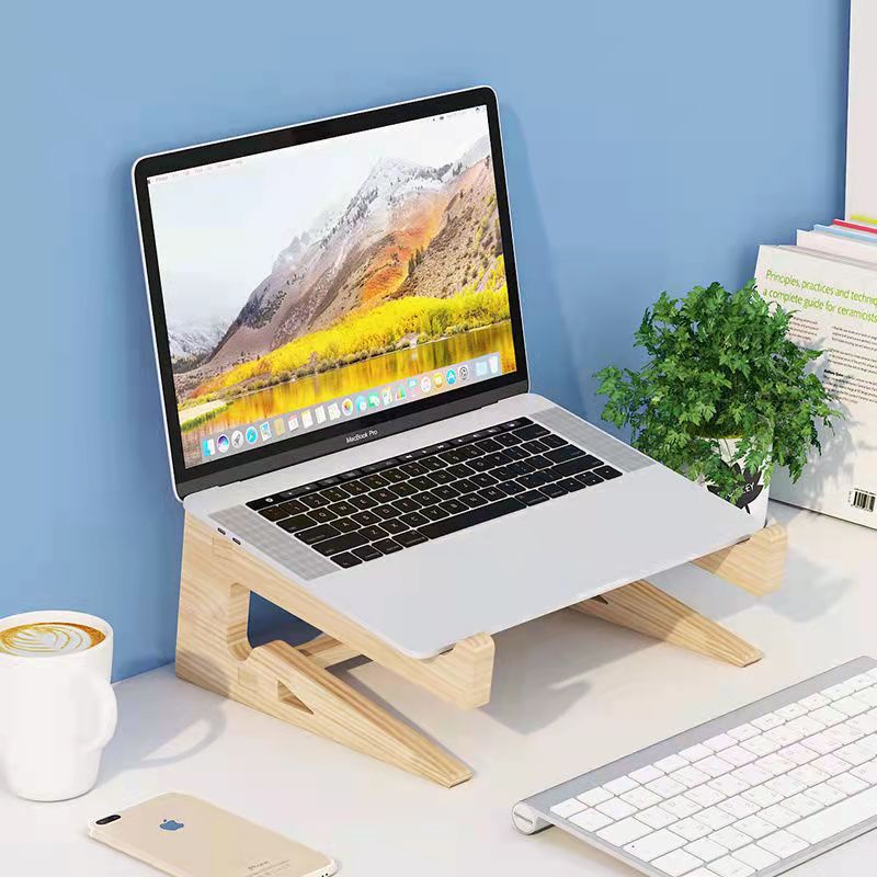 Wood stand For Laptop stand Monitor stand Wooden laptop stand Wood ...