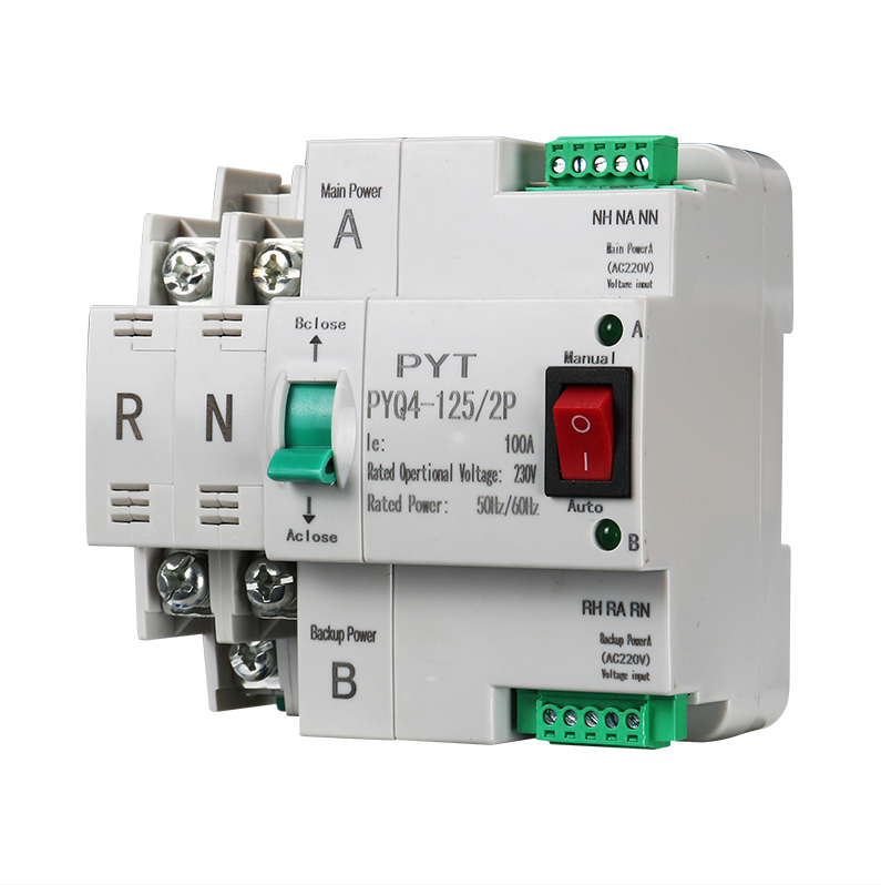 MCB type Dual Power Automatic transfer switch ATS 2P 63A 100A ATS ...