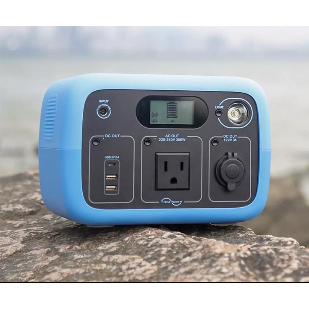 Portable Power Station 220V 300Wh Solar Generator Battery Powerbank
