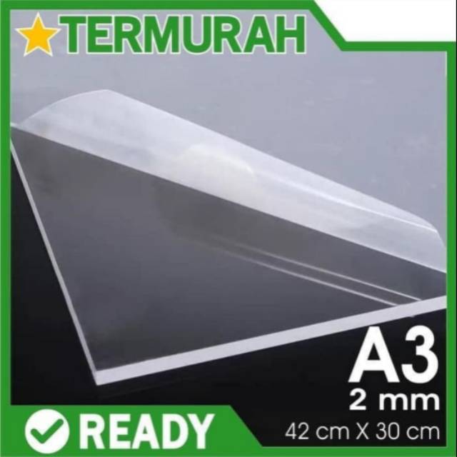 A3 Size 2mm Clear Acrylic Sheets Shopee Philippines