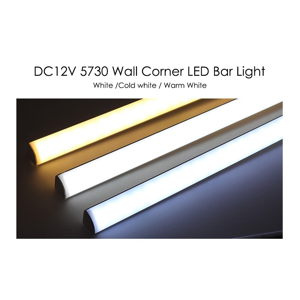 5Pcs/lot Wall Corner LED Bar Light DC 12V 50cm SMD 5730 Rigid LED Strip Light 