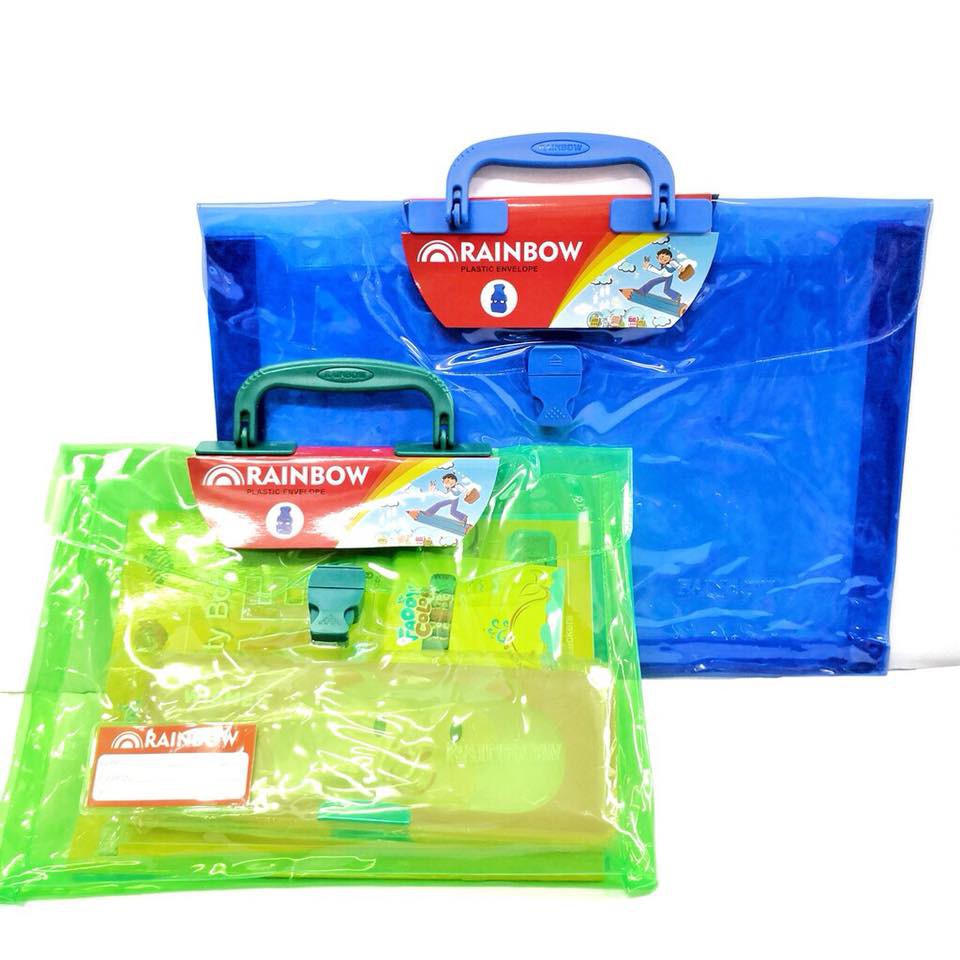 RAINBOW EXPANDABLE PLASTIC ENVELOPE 