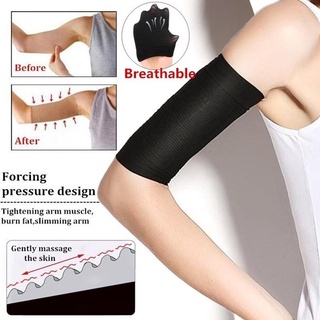 EELHOE 2 Pcs Weight Loss Calories Off Slim Slimming Arm Shaper 420d Sleeve Wraps Fat Burning Wrap Bands