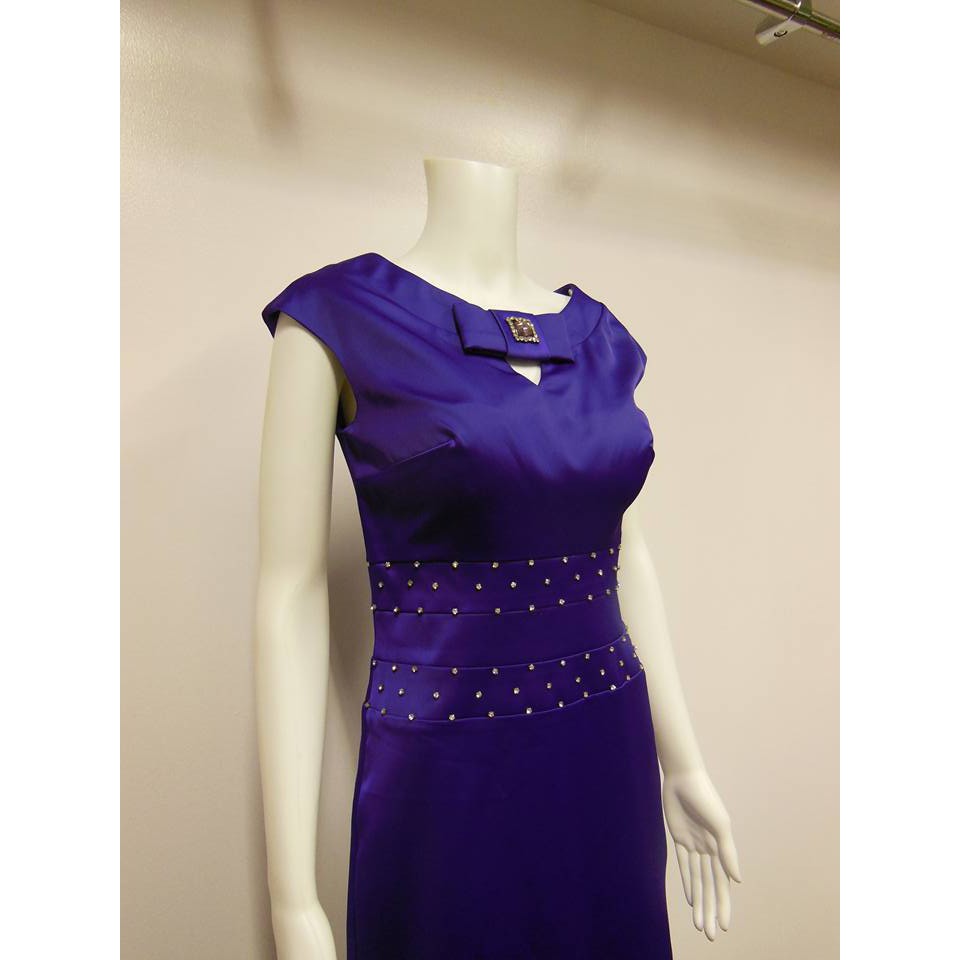 cocktail dress purple color