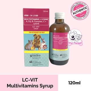 LC VIT MULTIVITAMINS SYRUP FOR DOGS AND CATS  120ML