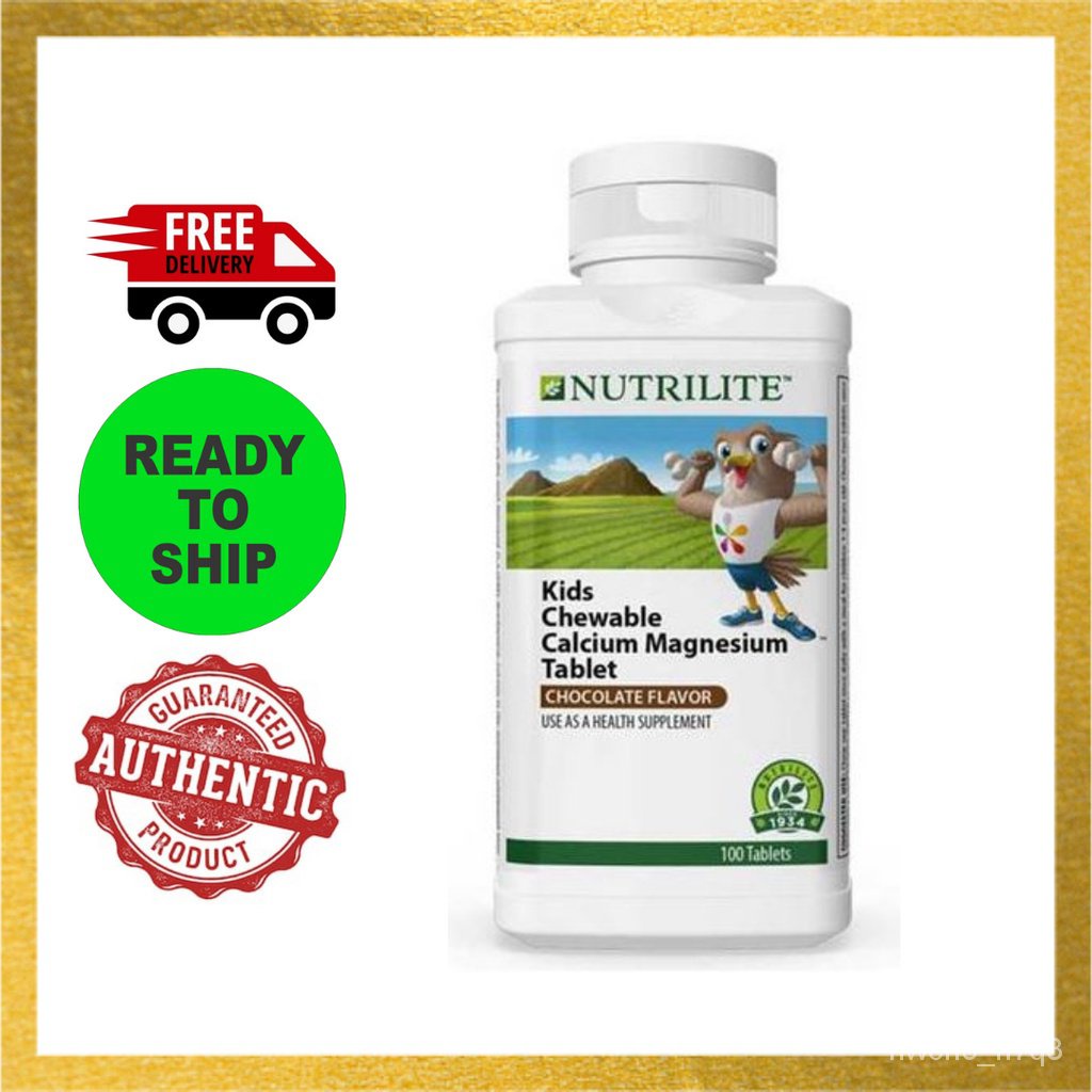 Amway Nutrilite Kids Chewable Calcium Magnesium Tablet 100 Tab y9FY