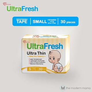 UltraFresh Ultra Thin Dry Taped Diapers 30s Small (Babies 4-8 kg or 8 to 17 lbs) #1