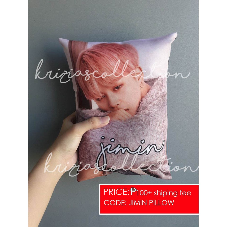Jimin 8x11 And 11x15 Inches Pillow Shopee Philippines