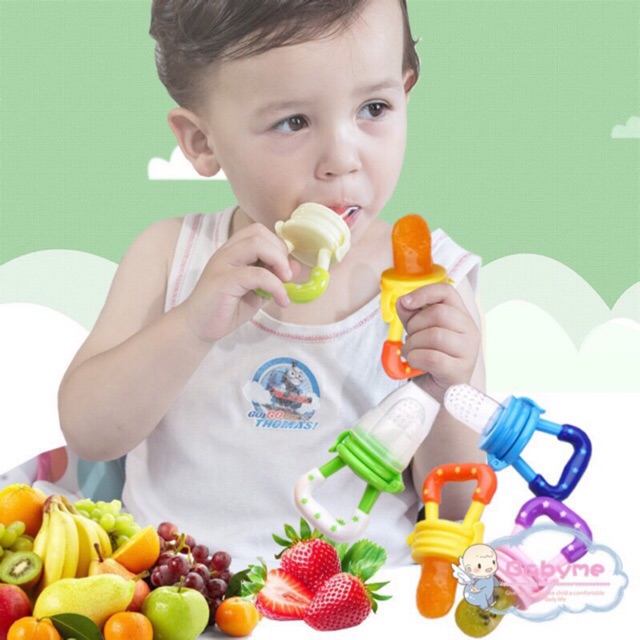 strawberry teething pacifier