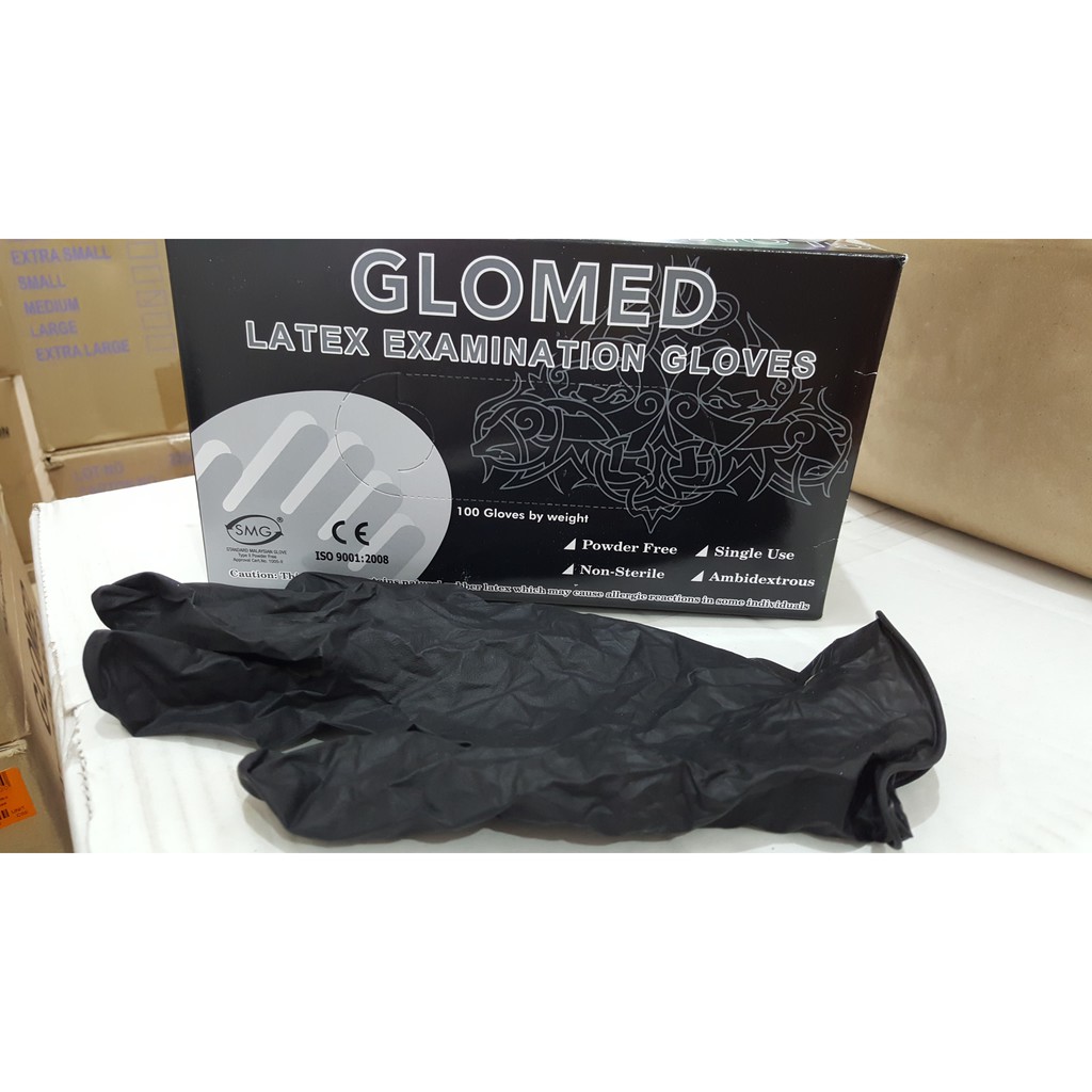 black non latex gloves