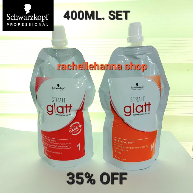 Schwarzkopf Glatt Hair Rebonding 400ml.Set Thailand Shopee Philippines