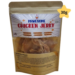 Pawesome Chicken Jerky (40g) All Natural Dehydrated Treats for Pets