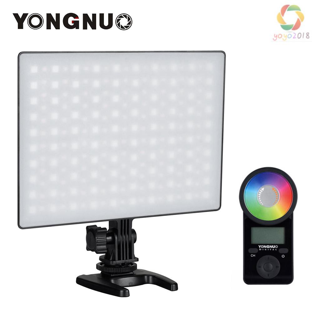 YONGNUO YN300 Air II LED Video Light Panel RGB 3200K-5600K Photography Fill-in Lamp 10 Lighting Effects CRI 95 with Remote Control for Studio Outdoor Photography+YONGNUO 12V 2A Power Adapter 