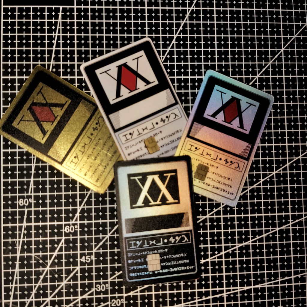 ❃✺Anime Sticker Skins for ATM or Beep card Anime HxH Hunter x Hunter  License | Shopee Philippines