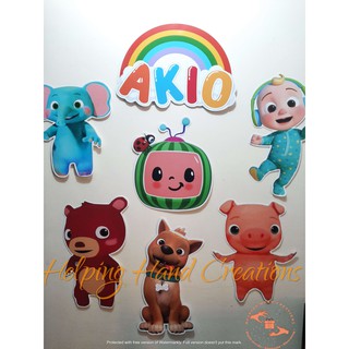 COCOMELON CHARACTER CUT-OUTS FOR PARTY DECORATIONS | Shopee Philippines