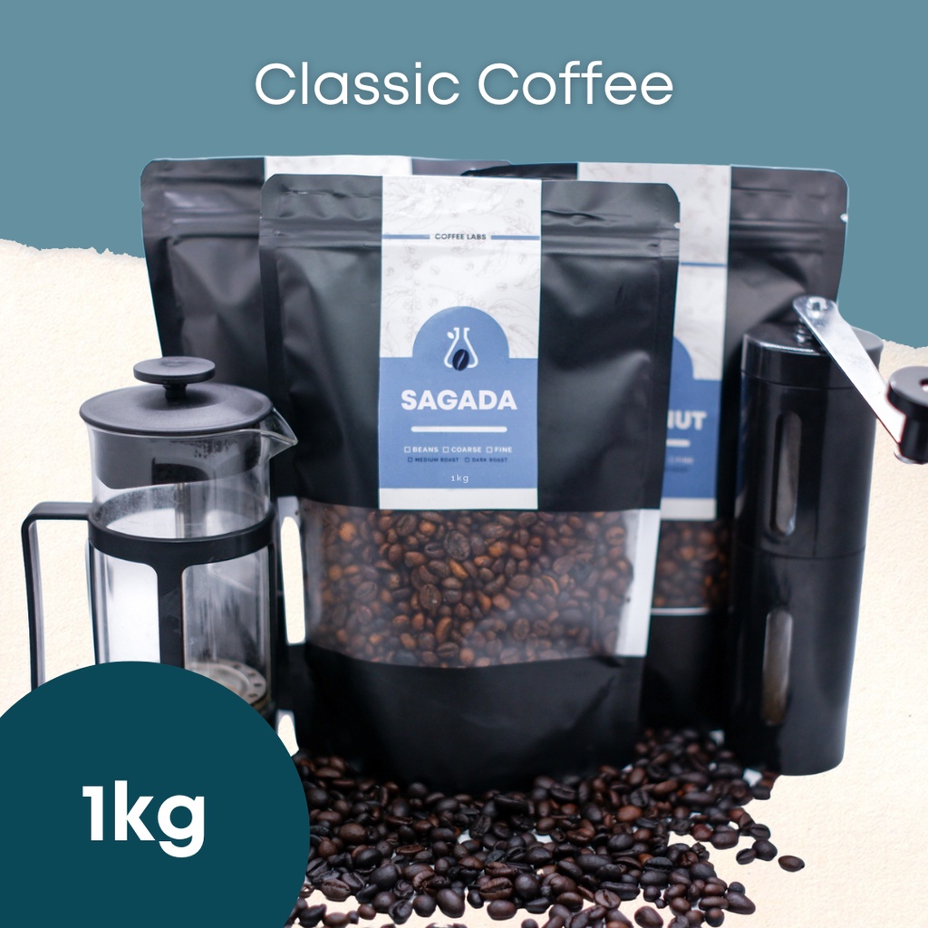 1kg Classic Coffee - Benguet Kalinga Robusta Sagada Arabica Barako ...