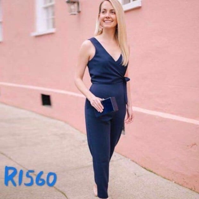 blue formal jumpsuit