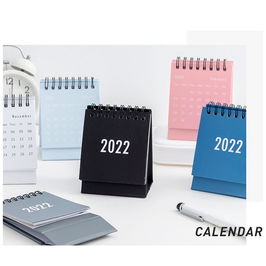 2022 Mini Desk Calendar Stand Up Flip Calendar Daily Monthly Table ...