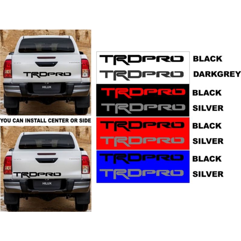 Toyota Hilux TRD Pro Sticker Design Shopee Philippines
