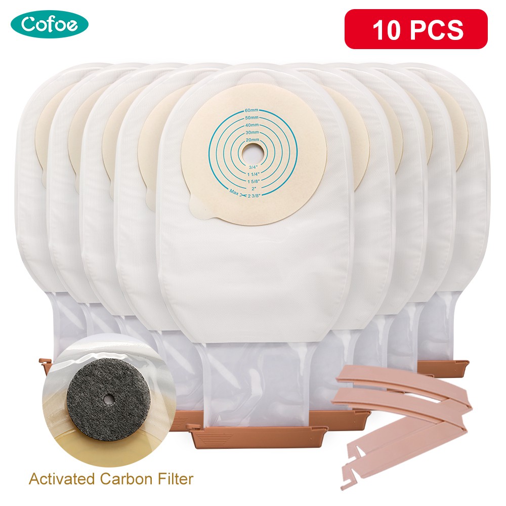 Cofoe Medical One Piece Ostomy Bag Disposable Colostomy Bag Drainable Pouch Artificial Anal Bag Leak Proof Stool Belt Rectal Diversion Fistula Shopee Philippines