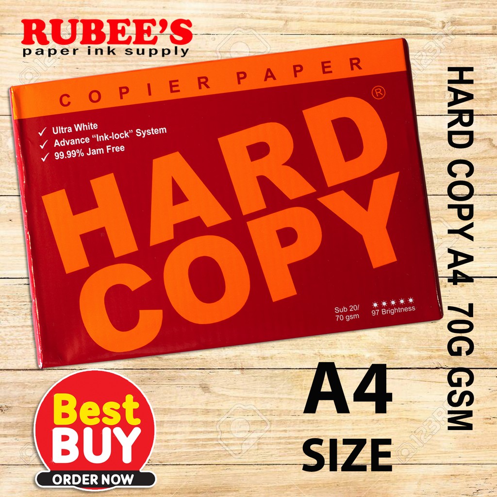Hard copy A4 bond paper 70gsm Shopee Philippines