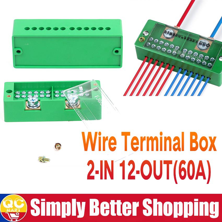 Terminal Rows Three-phase 2 In 12 Out Junction Box Distribution Box ...