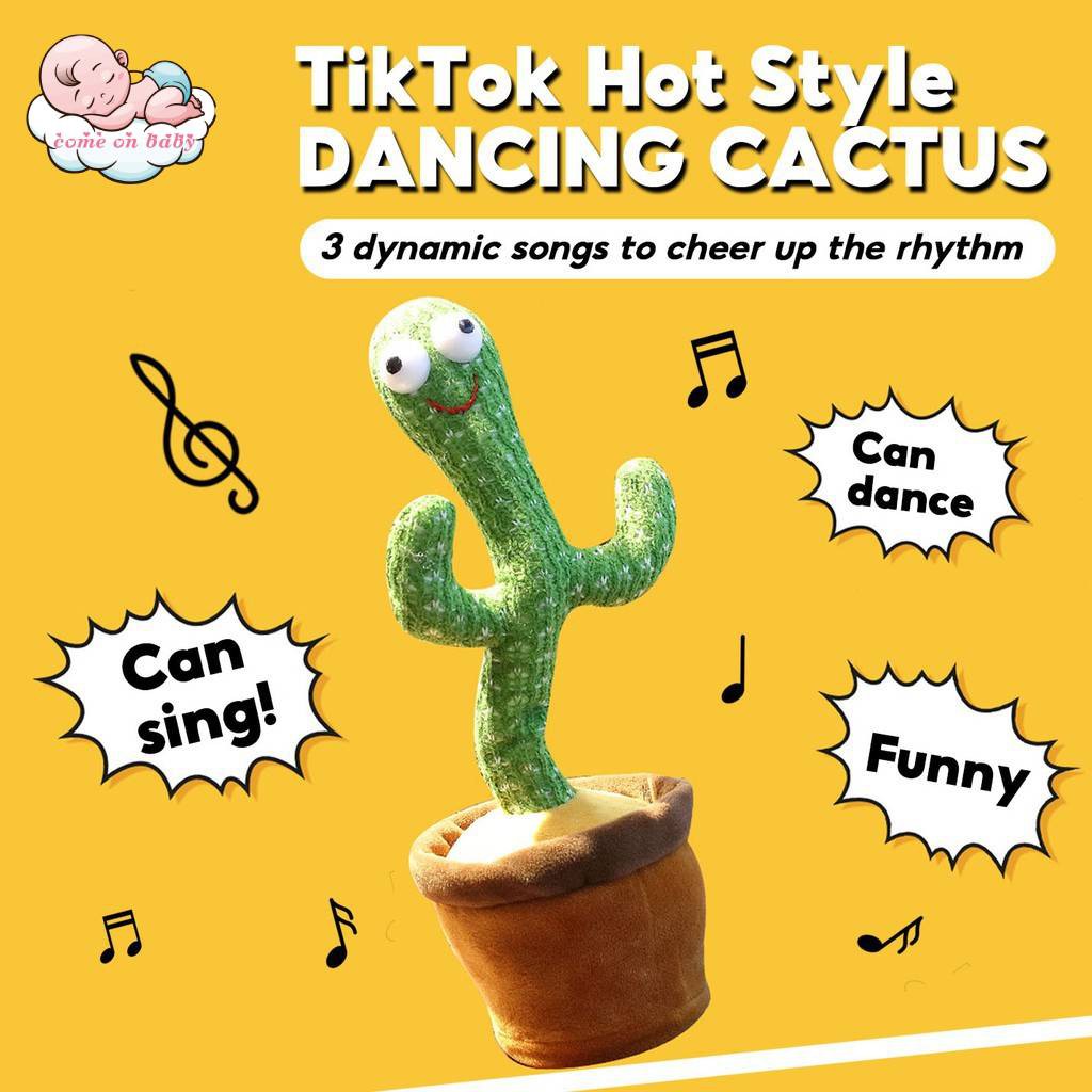 Dancing Cactus Plush Toys Electronic 
