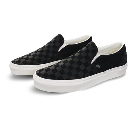 womans checkered vans