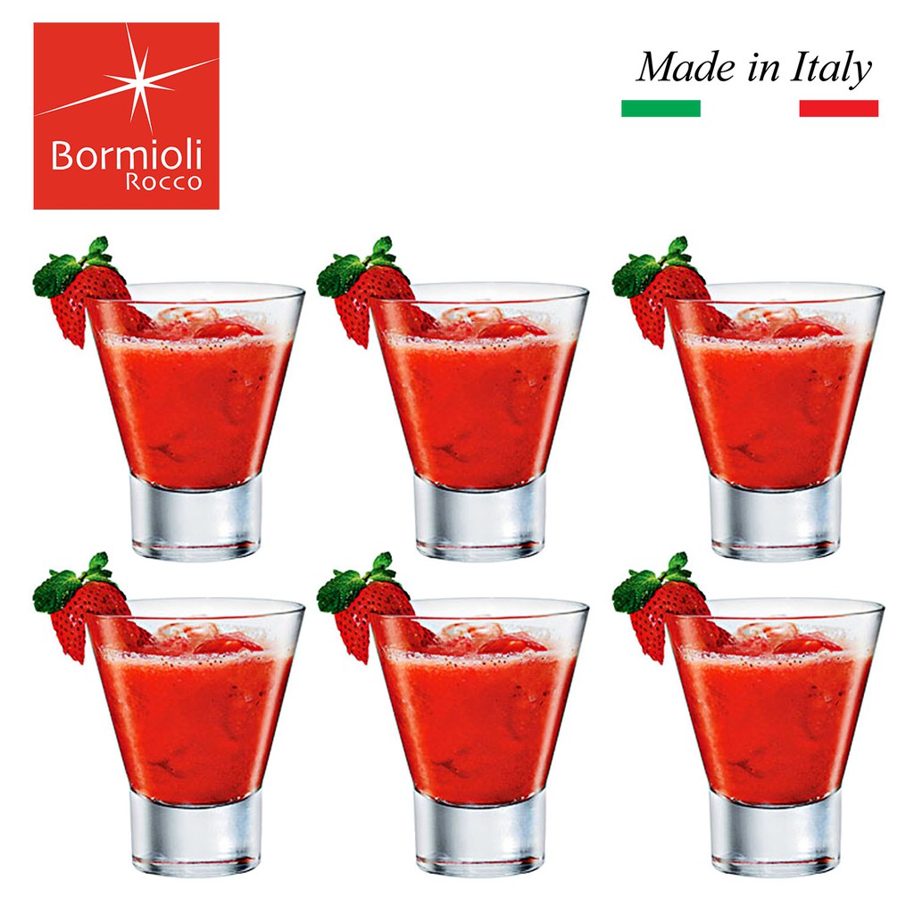 Bormioli Rocco Ypsilon 6pc PreDinner Glass 25cl Dessert Bowl Set