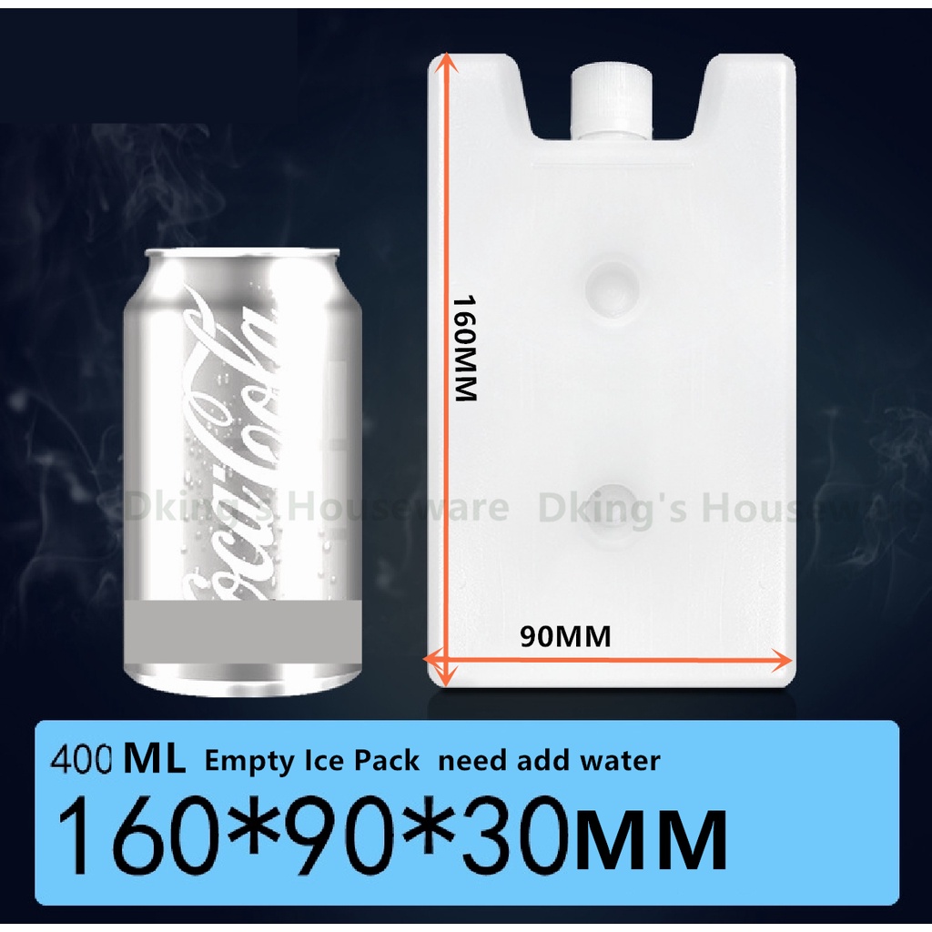1pcs Empty Ice Pack 400ml LongLasting Reusable Ice Block Freezer Cool