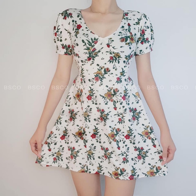 cute white floral dress