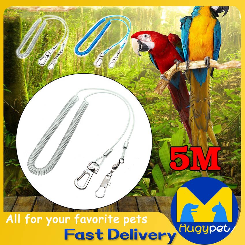5M Bird Leash Parrot Rope Pet Flying Leash TPU Anti Bite Bird Outdoor