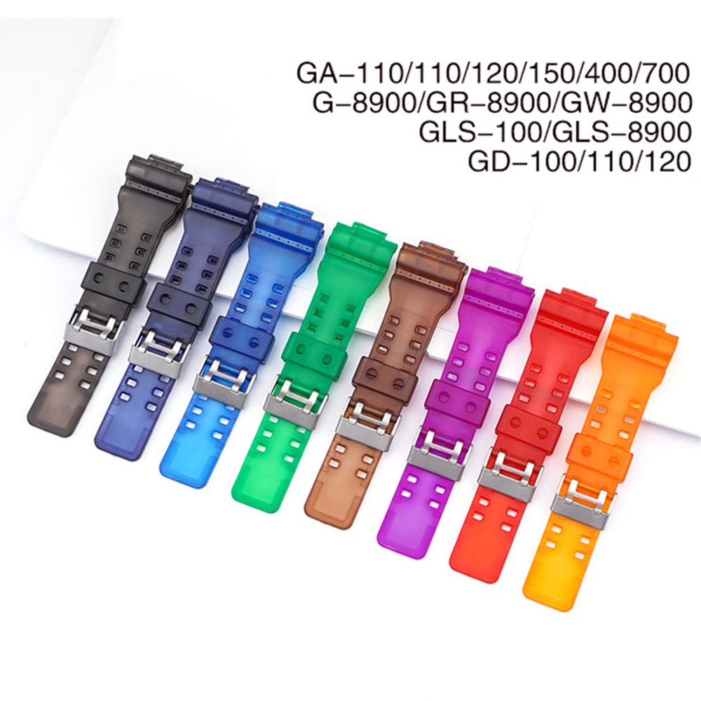 Resin bracelet for casio G-SHOCK GA-100 GA-110 GD-120 GLS-100 matte colored male buckle replacement band