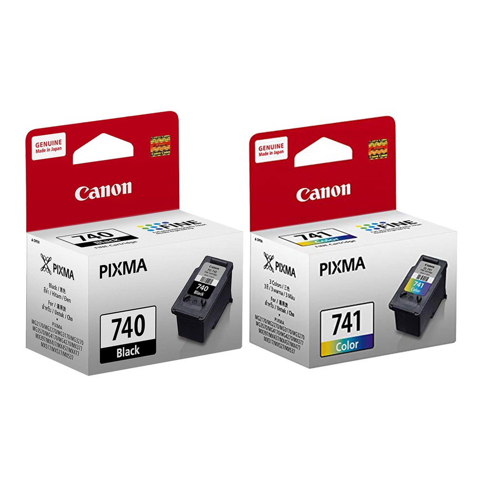 Canon Pg 740 Cl 741 Genuine Ink Cartridge Shopee Philippines