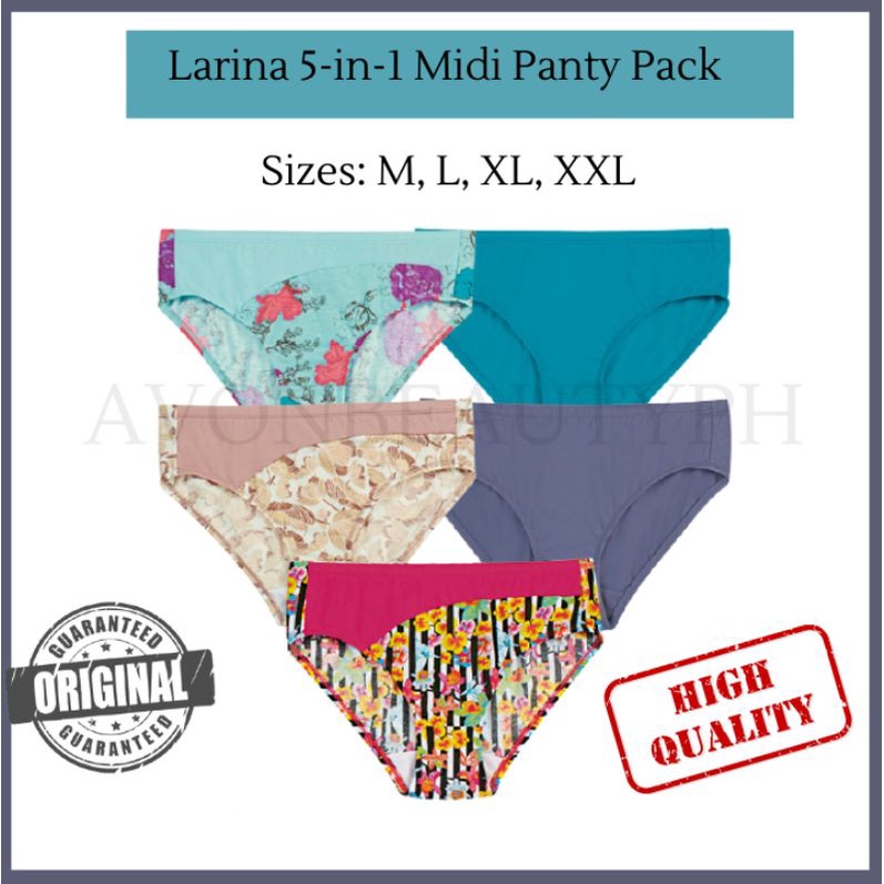 Larina 5in1 Midi Panty Pack Shopee Philippines