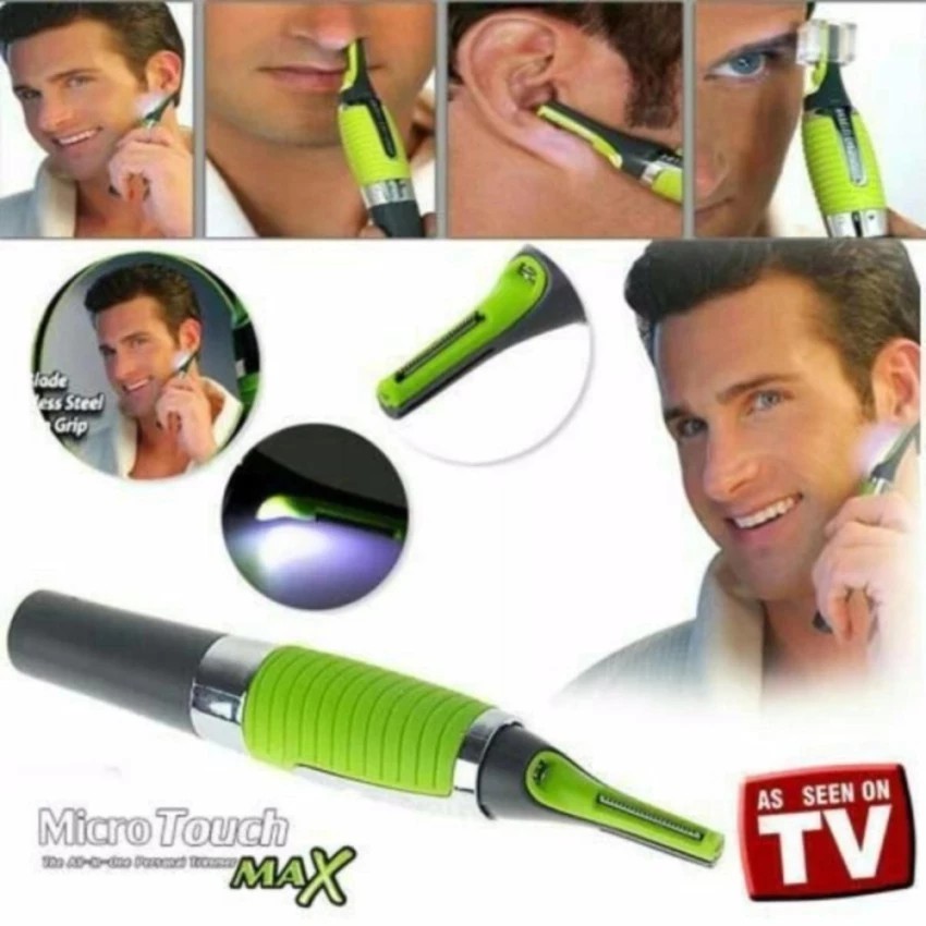 micro touch max hair trimmer green