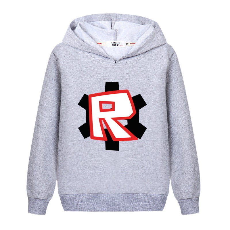 3d Printed Coat Kids Hoodies Roblox Boy Girl Game Sweatshirt Shopee Philippines - light grey hoodie roblox