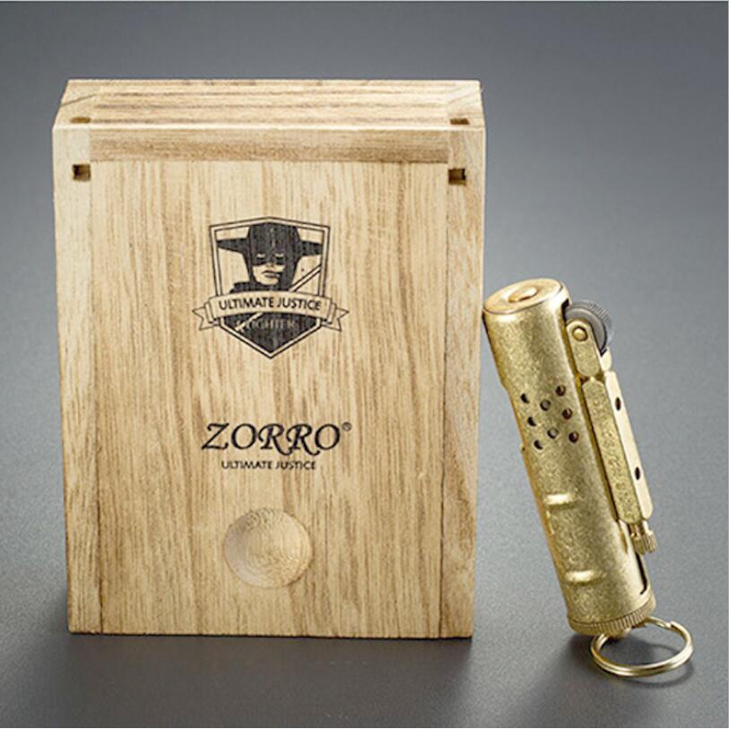 Zorro Kerosene Lighter Original Pure Copper Z529 Old Style Grinding