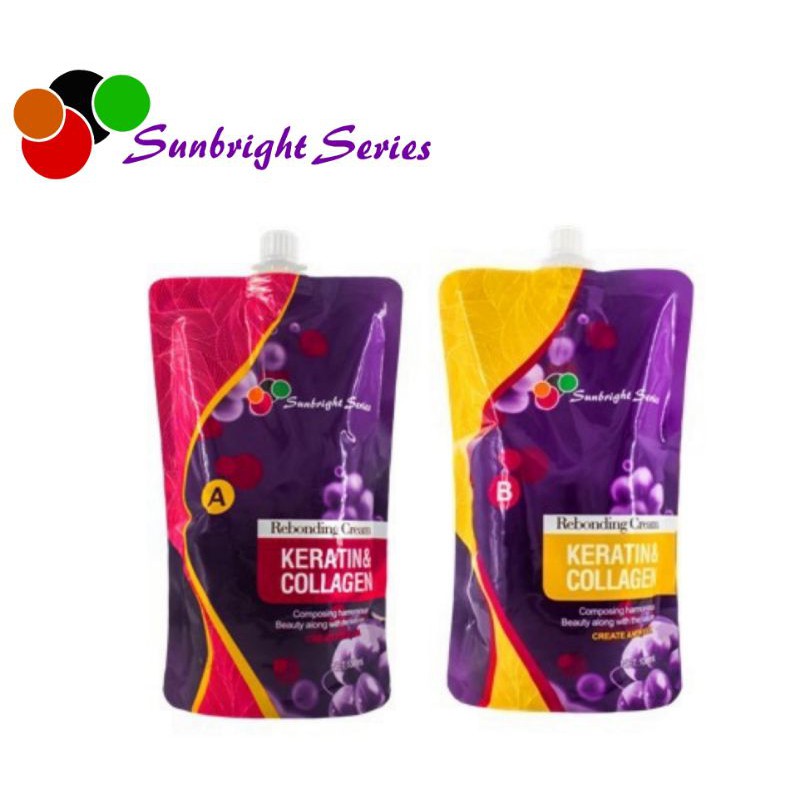 Sunbright Series Rebonding Hair Straightening Cream Keratin & Collagen