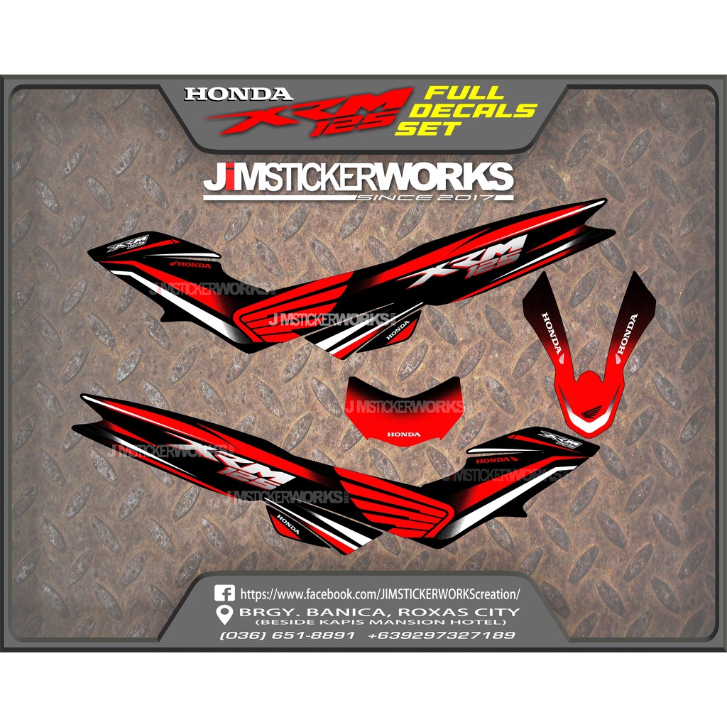 HONDA XRM 125 (FULL DECALS SET) | Shopee Philippines