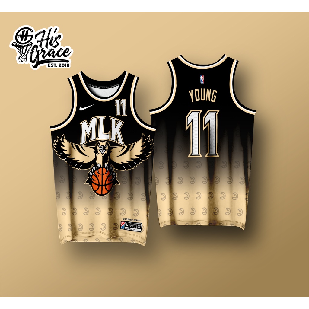 ATLANTA HAWKS TRAE YOUNG CREAM FULL SUBLIMATION HG CONCEPT JERSEY