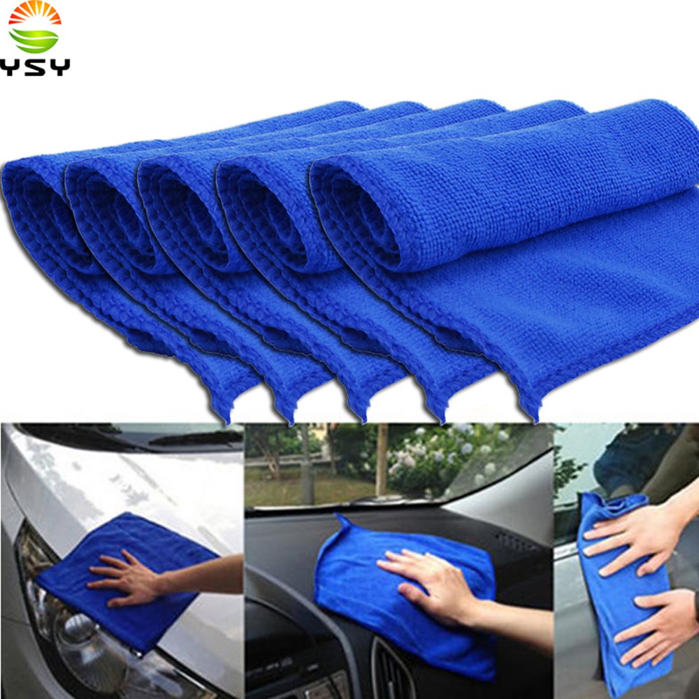5X Car Care Polishing Wash Towels Plush Microfiber Washing Drying Towel