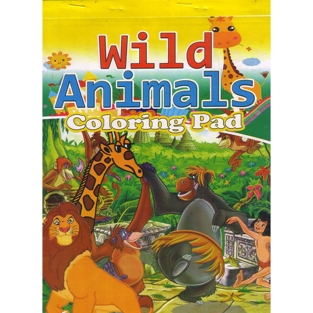 Download WILD ANIMALS Coloring Pad 16 pages | Shopee Philippines