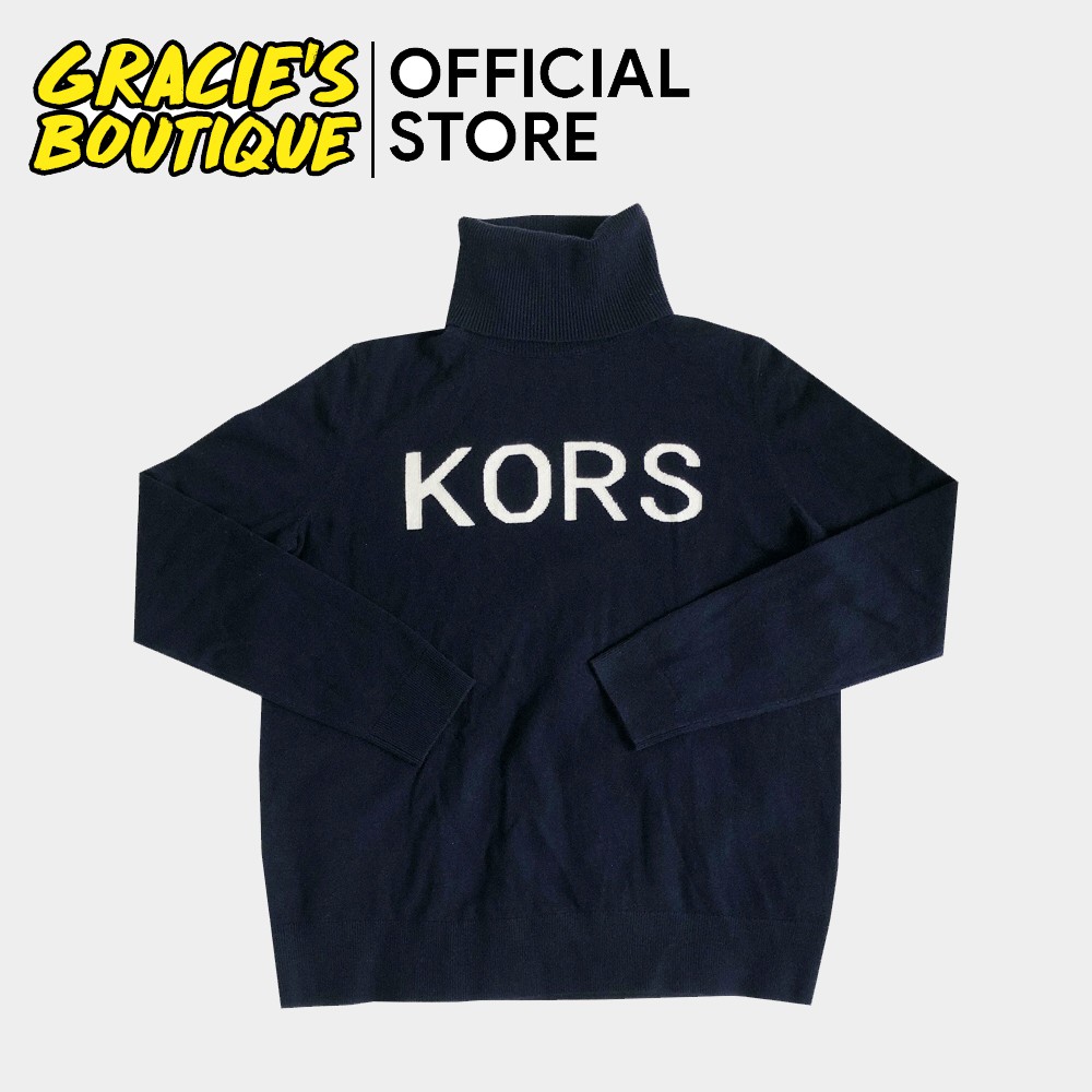 MICHAEL KORS Sweater, Logo Knit Turtleneck, Authentic from US | Shopee  Philippines