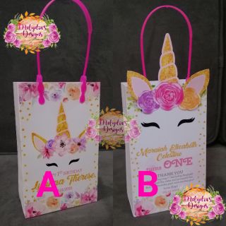 unicorn themed loot bags personalized shopee philippines